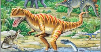 Dinosaur pusle 36,5 x 28,5 cm.