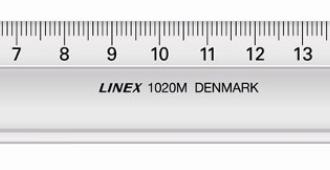 Skolelineal Linex 1020M