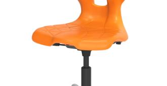 Flex stol med gasløft alu-stel